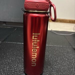 Lululemon Athletica Red Water Bottle